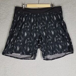 Lululemon Shorts Adult XL Black Active Workout Gym Unlined 8" Pull On Casual Men